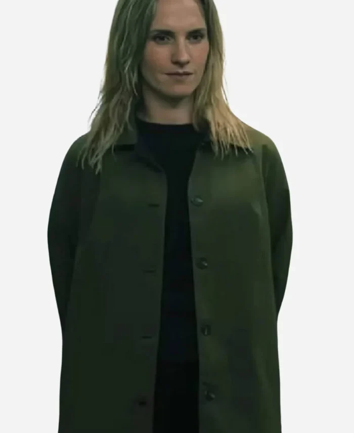 Ruth-Bradley-TV-Series-Slow-Horses-Season-04-Emma-Flyte-Green-Trench-Coat