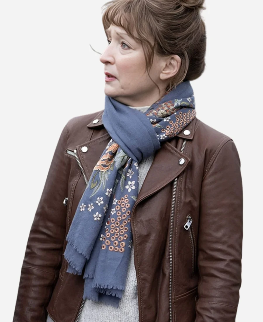 Shop-the-iconic-Susan-Ryeland-Brown-Leather-Jacket