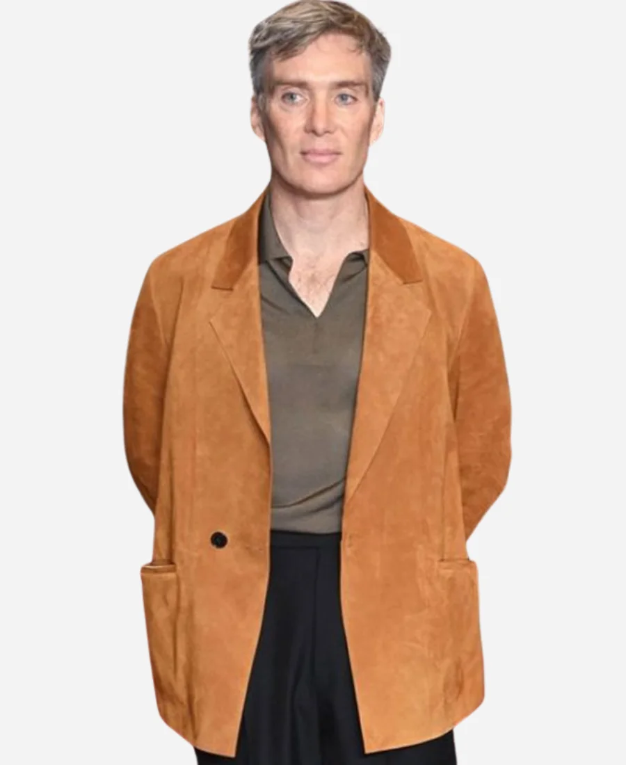 Small-Things-Like-These-Premiere-Cillian-Murphy-Suede-Brown-Blazer