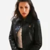 Sofia-Pernas-TV-Series-Tracker-2024-Billie-Matalon-Black-Leather-Jacket