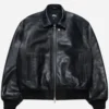 Stussy-Flight-Leather-Black-Jacket