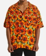 TV-Series-Home-And-Away-2024-Orange-Poppy-Print-Short-Sleeves-Shirt