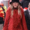 Taylor Swift Chiefs Texans Game Red Fur Coat