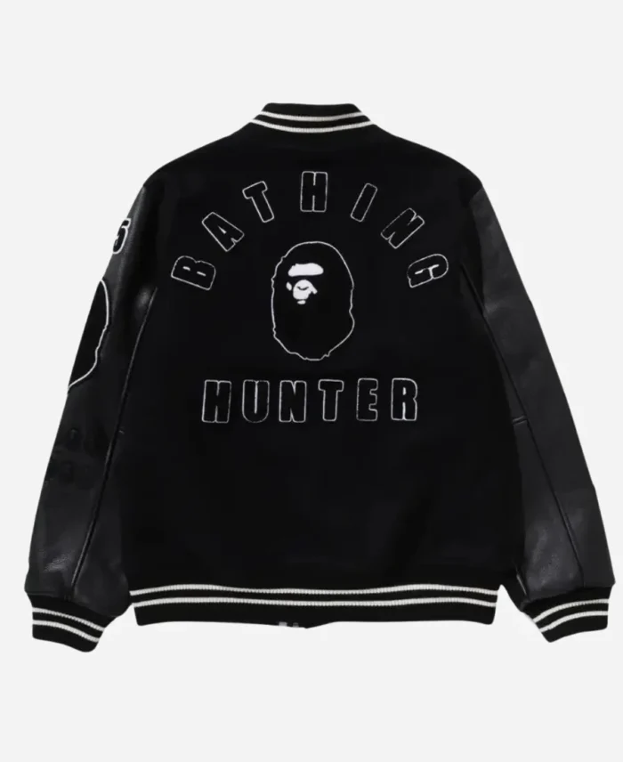 Unisex-BAPE-x-Bounty-Hunter-Letterman-Varsity-Bomber-Jacket-For-Sale