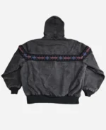 Vintage-Carhartt-Aztec-Black-Hooded-Cotton-Blend-Jacket