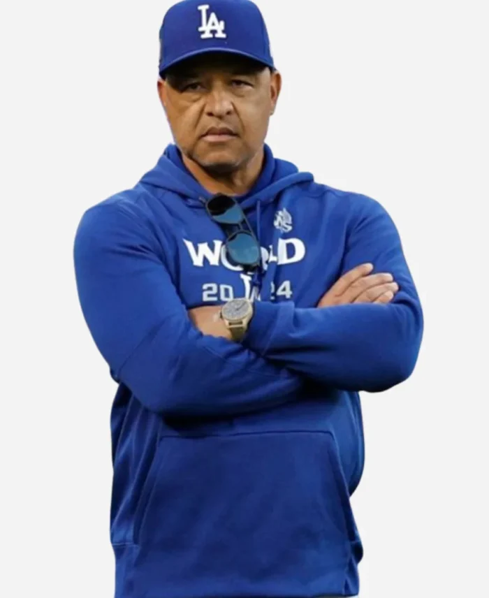 World-LA-Series-2024-Dave-Roberts-Blue-Hoodie