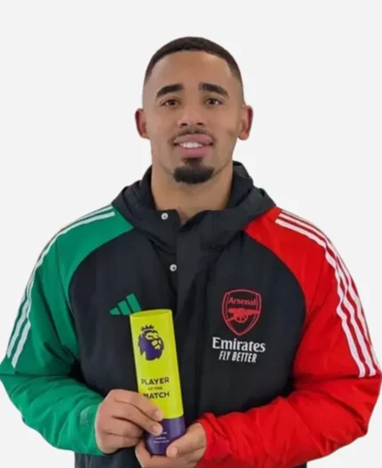 Gabriel-Jesus-Arsenal-Addids-Puffer-Jacket