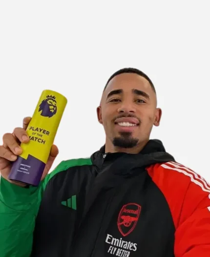 Gabriel-Jesus-POTM-Award-Arsenal-Addids-Puffer-Jacket