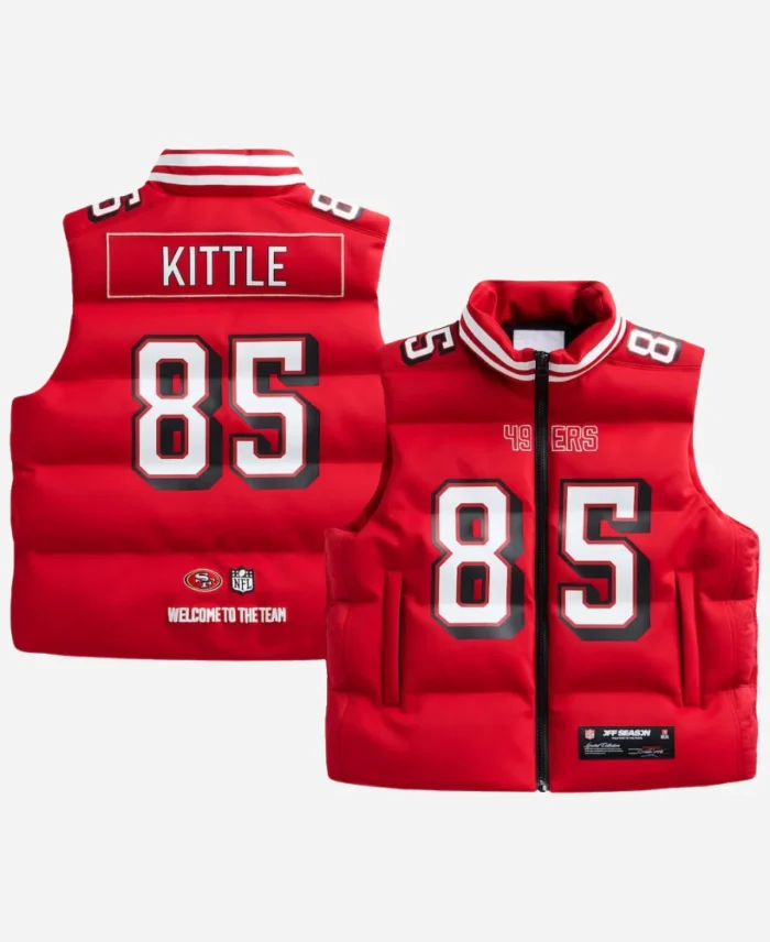 George Kittle 49ers Off Season Puffer Vest