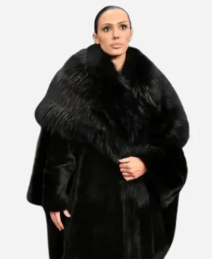Bianca Censori Grammys Award Faux Fur Coat