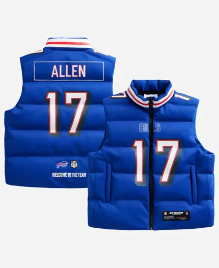 Buffalo Bills Josh Allen Puffer Vest