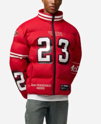 Christian McCaffrey 49ers Puffer Jacket