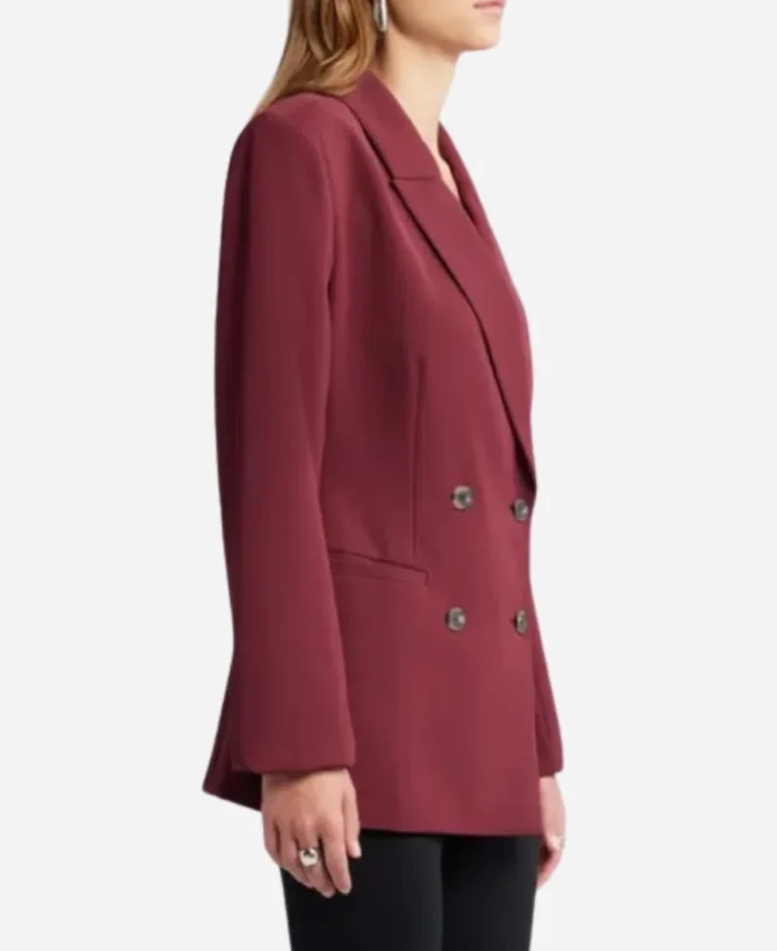 Danielle-Reyes-The-Traitors-US-S3-Double-Breasted-Burgundy-Blazer