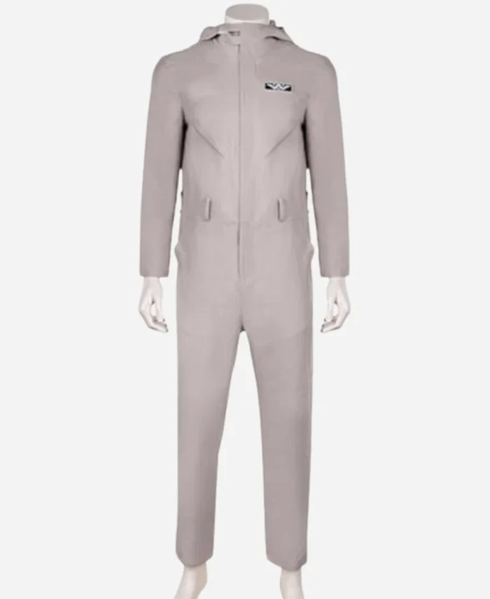 David Jonsson Grey Hooded Jumpsuit