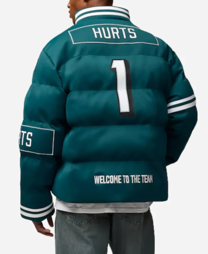 Philadelphia Eagles Jalen Hurts Off Season Puffer Jacket