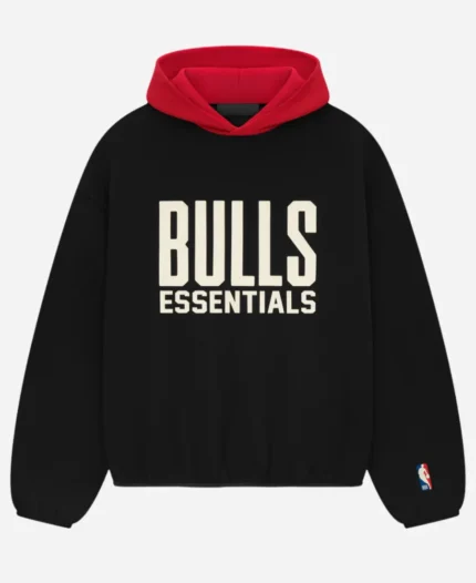 Fear Of God Essentials Bulls Pullover Black Hoodie
