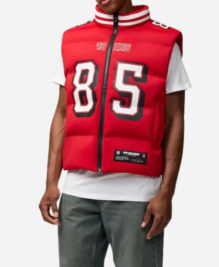 George Kittle 49ers Off Season Puffer Vest