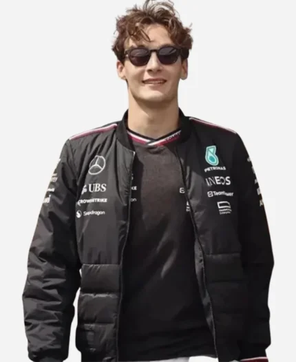George-Russell-Mercedes-Black-Bomber-Jacket