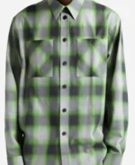 Jabari Banks Tv Series Bel-Air Season 03 Will Smith Green Plaid Shirt