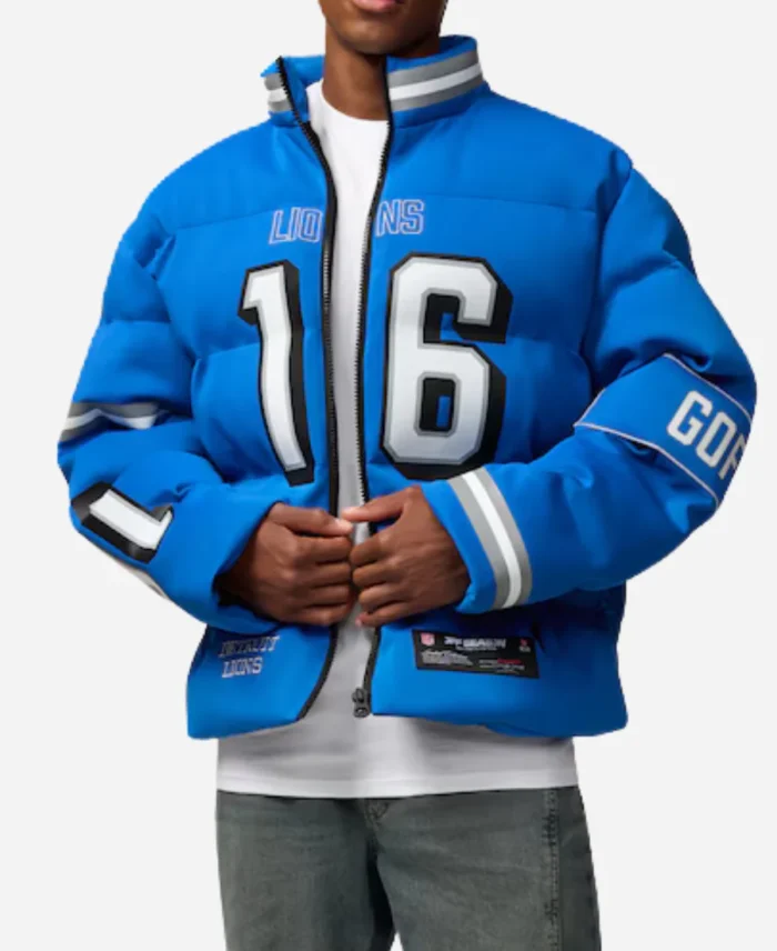 Jared Goff Detroit Lions Puffer Jacket