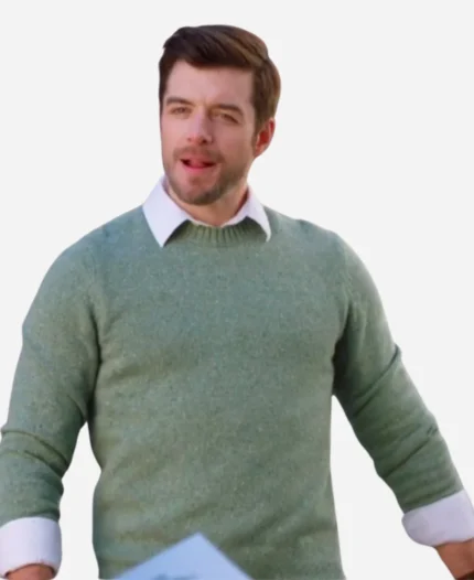 Joe-Fisher-Film-Love-On-The-Danube-Royal-Getaway-2024-Dan-Jeannotte-Green-Sweater