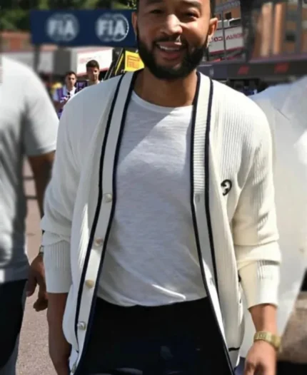 John-Legend-F1-Grand-Prix-Monaco-White-Cardigan-For-Sale
