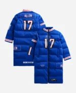 Josh Allen Bills Puffer Long Coat