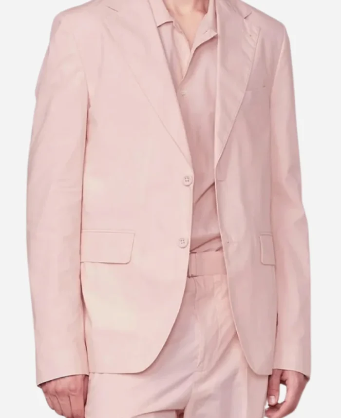 Live-with-Kelly-and-Mark-Ryan-Reynolds-Pink-Single-Breasted-Blazer