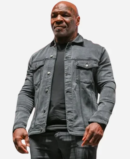 Mike Tyson Grey Jean Denim Jacket