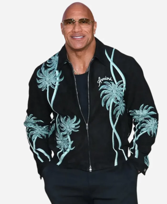 Moana 2 Premiere Dwayne Johnson Amiri Palm Tree Jacket