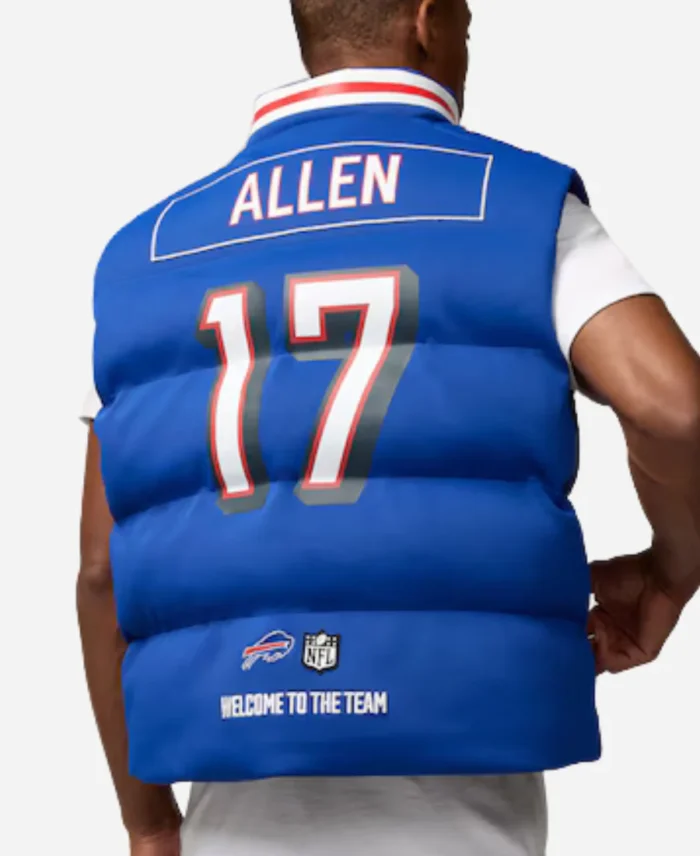 Buffalo Bills Josh Allen Puffer Vest