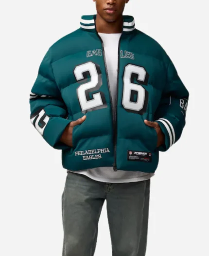 Philadelphia Eagles Saquon Barkley Puffer Jacket