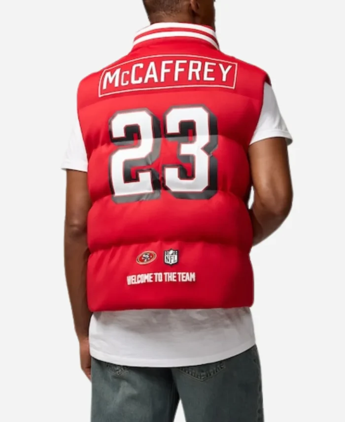 Christian McCaffrey 49ers Puffer Vest