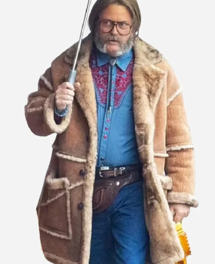 Nick Offerman The Umbrella Academy S04 Shearling Coat