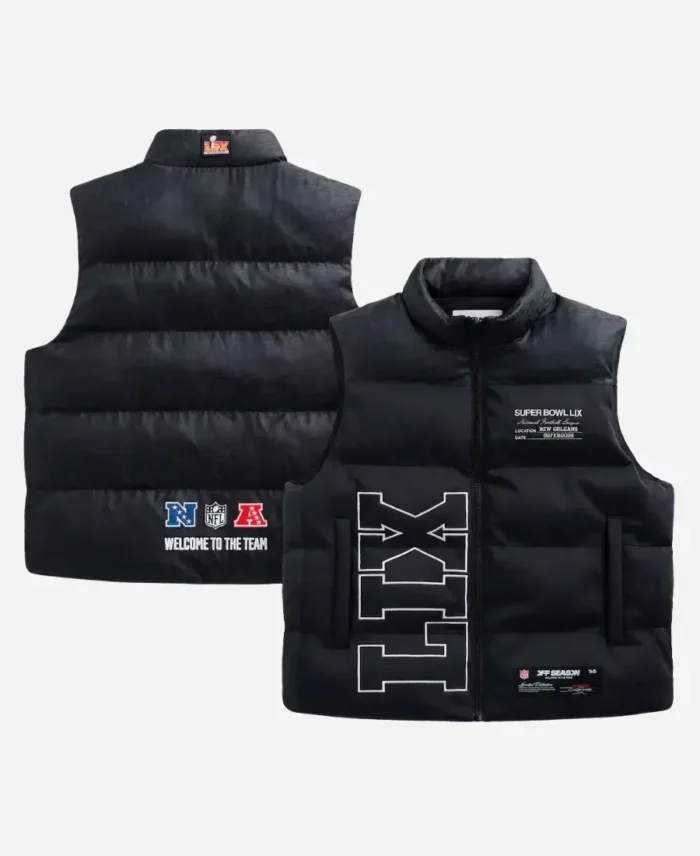 Off Season x NFL Super Bowl LIX Black Puffer Vest