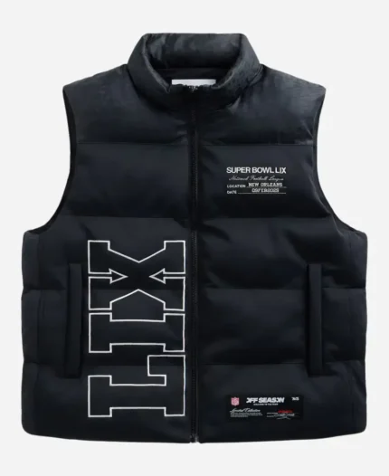 Off Season x NFL Super Bowl LIX Black Puffer Vest