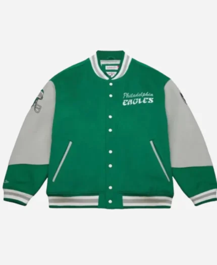 Philadelphia Eagles Princess Diana Kevin Hart Green Varsity Jacket