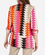 Prue Leith Great British Bake Off S015 Triangle Print Blazer