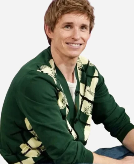 The-Kelly-Clarkson-Show-Eddie-Redmayne-Green-Cardigan