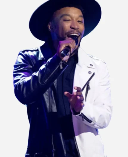 The-Voice-S27-Divighn-Two-Tone-Leather-Moto-Jacket