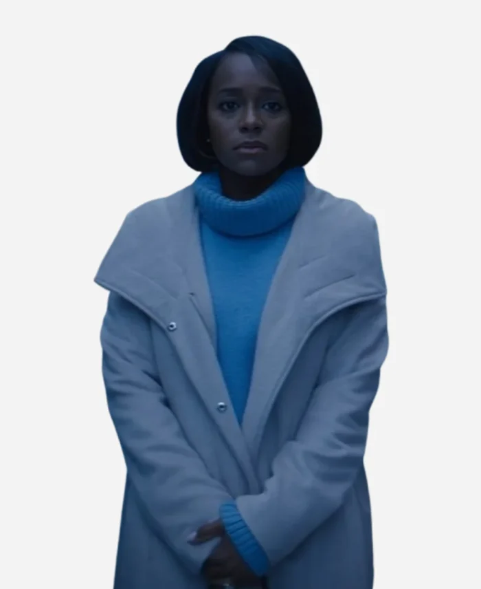 Aja-Naomi-King-Tv-Series-Grosse-Pointe-Garden-Society-Catherine-Mint-White-Coat