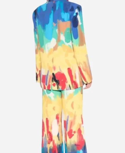 Amirah-Kassem-Drew-Barrymore-Show-Rainbow-Print-Suit