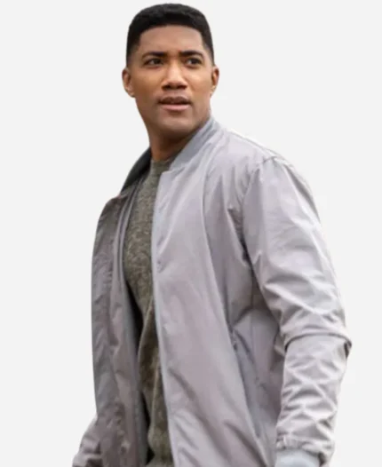 Andre-Raines-Grey-Bomber-Jacket