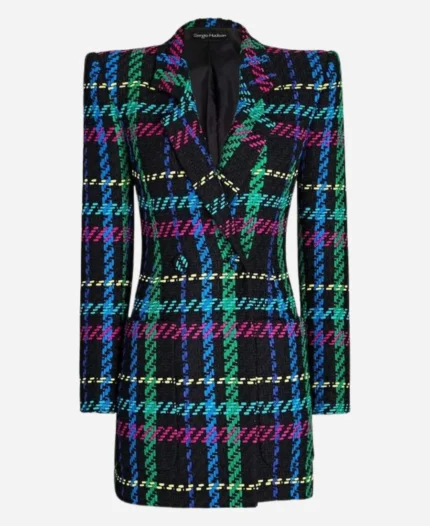 Becki Newton Lincoln Lawyer Plaid Jacket