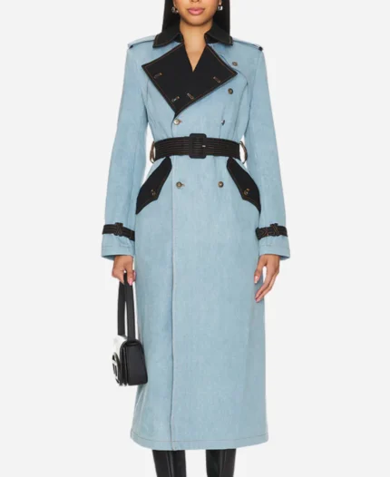 Beyond the Gates Tv Series Naomi Hamilton Hawthorne Denim Trench Coat