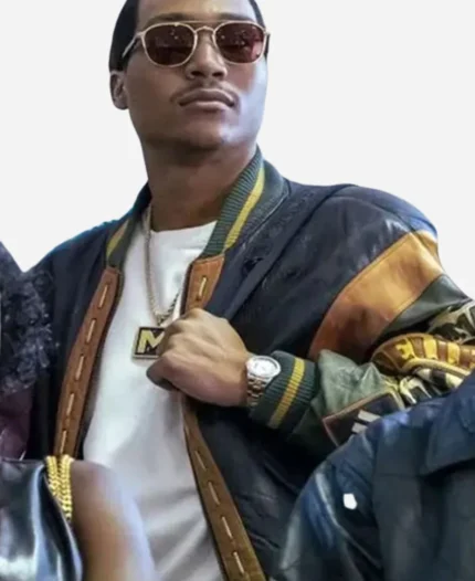 Big Meech Flenory BMF S03 Bomber Leather Jacket