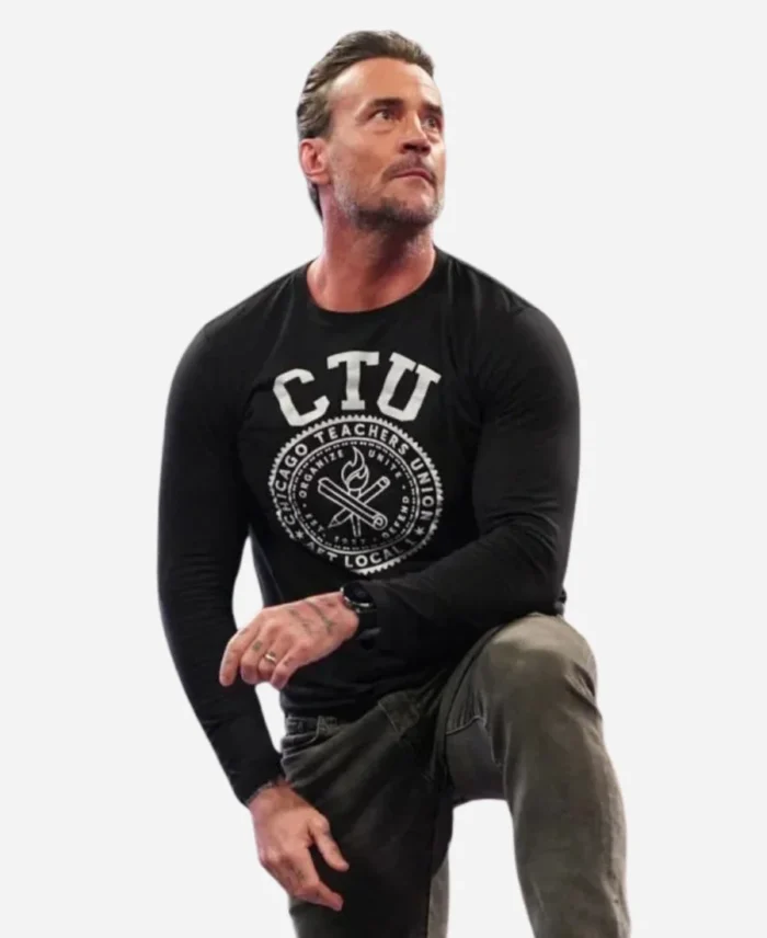 CM Punk Monday Night RAW CTU Black Sweatshirt