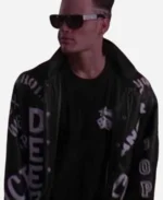 Carolyn Wiger The Traitors US S3 Black Studded Bomber Jacket