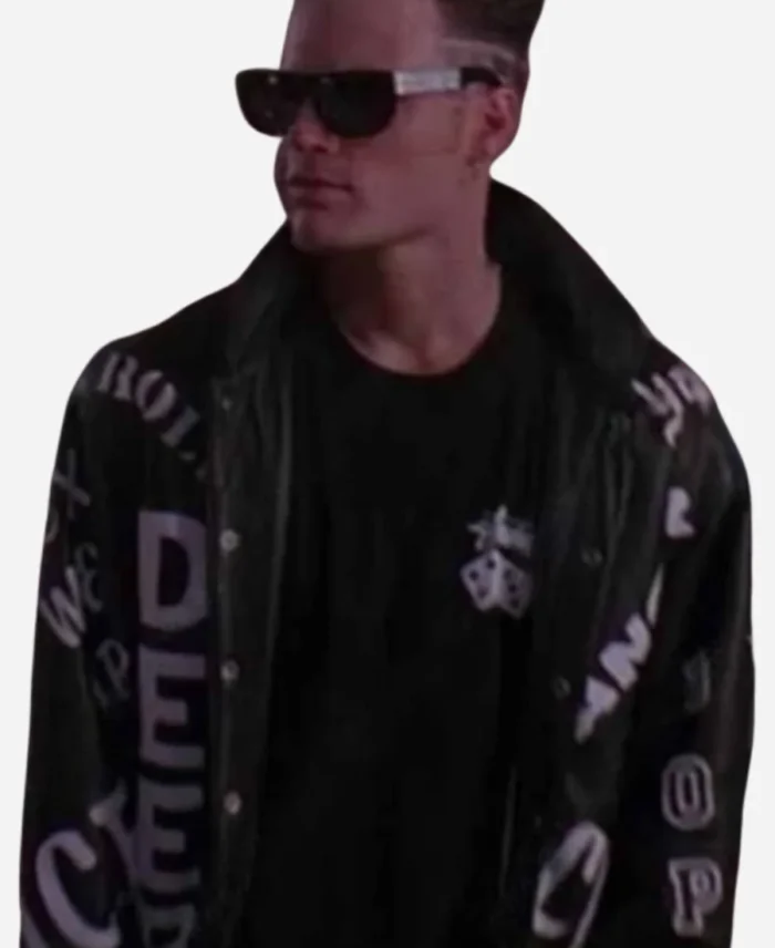 Carolyn Wiger The Traitors US S3 Black Studded Bomber Jacket