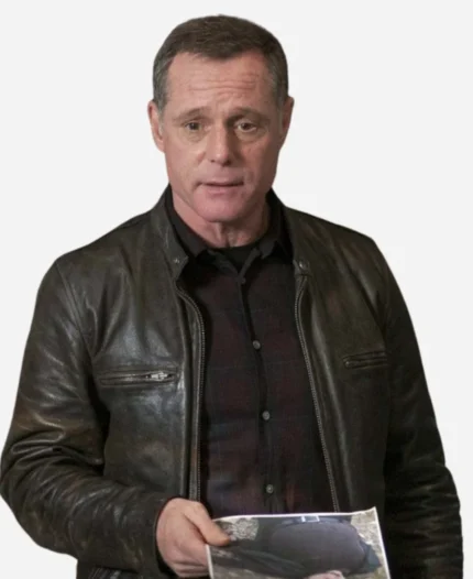 Chicago-PD-Hank-Voight-Brown-Leather-Jacket